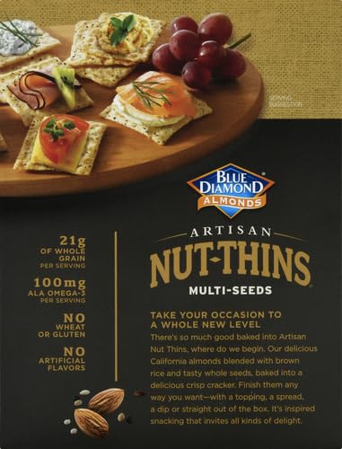Image of Blue Diamond Almond Cracker Crisps, Multi-Seed, 4.25 oz