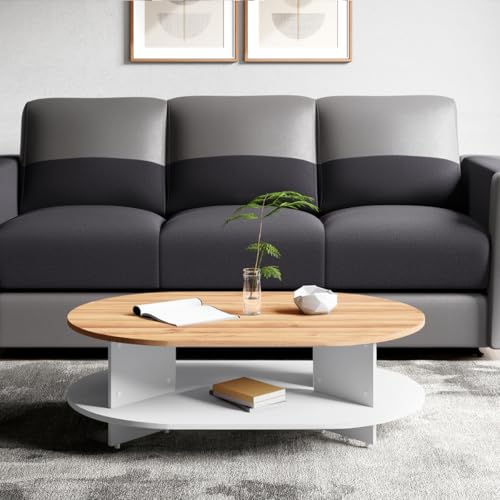 Image of Interio by Godrej Coffee Table Osaka Small Engineered Wood Coffee Table, 1-Year Warranty, Remini Walnut, Knock Down