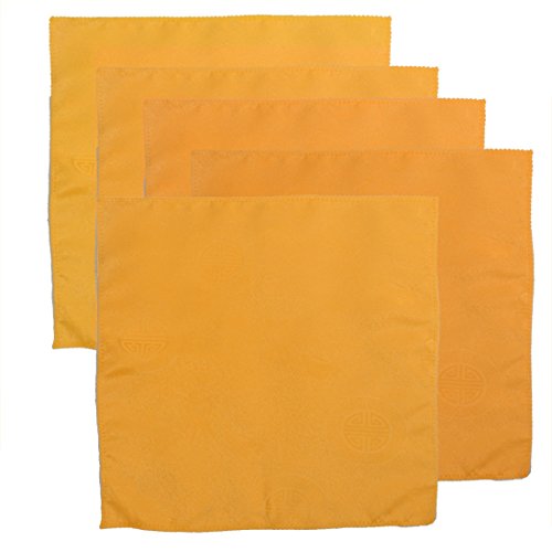 Servilletas de Tela 45 x 45 cm Ruilogod 5 piezas Naranja miniatura 1