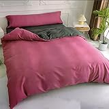 TAMAÑO ADECUADO: Juego de Funda Nordica Cama Reversible 135 lleva 1 funda edredon de 220x220cm con 1 Funda de Almohada 45x145cm y 1 Bajera de 135x200+30cm
