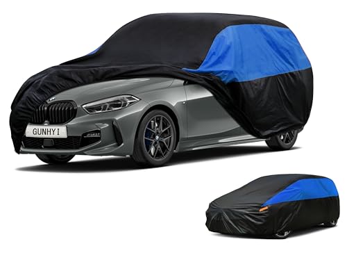 Image of GUNHYI Car Cover Custom Fit 1 Series Hatchback Waterproof All Weather, Lightweight Full Car Cover Outdoor Sun UV Rain Dust Snow Wind Protection.
