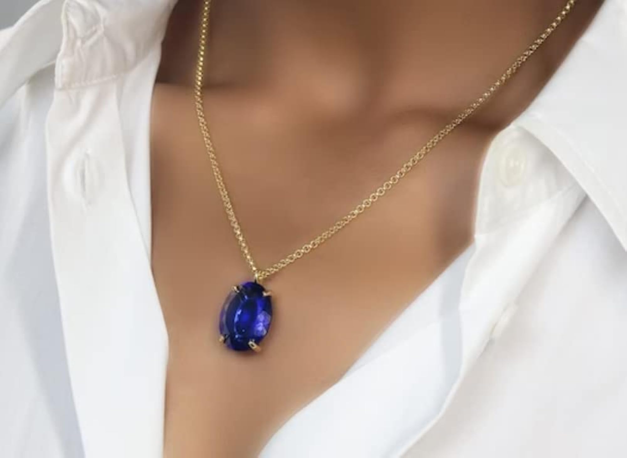 5 Carat Certified Blue Sapphire Neelam Ratan Ring