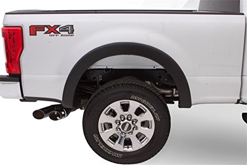 Bushwacker OE Style Factory Rear Fender Flares | 2-Piece Set, Black, Smooth Finish | 20108-02 | Fits 2017-2022 Ford F-250 w/ 6.8' or 8.2' Bed, F-350 Super Duty w/ 8.2' Bed