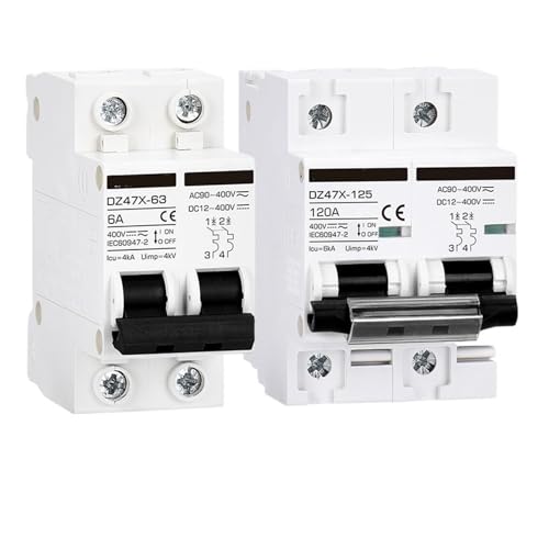 Disjoncteur DZ47X 100A magnétique thermique pour protection DC AC 400V