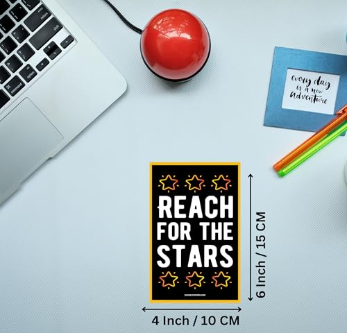 Image of Motivational Poster Wall Posters 54-6x4 Inch Aesthetic Postcards - Student Exam Inspirational Motivational Quotes Posters Wall Stickers For Study Room - Office Wall Stickers