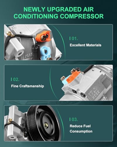 Image of SCITOO AC Compressor for Cars for 2005-2006 Fit for Chrysler 300 3.5L Air Conditioning Compressor