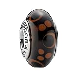  Pandora Damen-Charm Muranoglas braun mit Sterlingsilber 790689