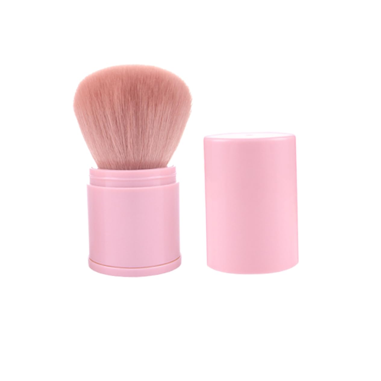 Gogogmee Flexible Makeup Brush Set Pink Makeup Brushes Soft Powder Puff Applicators