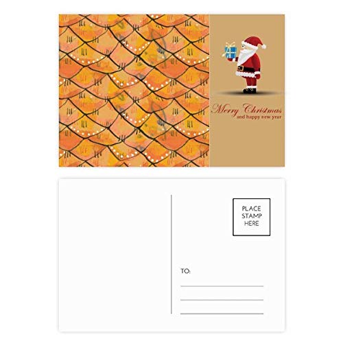 Cartes postales en bois Père Noël abstrait, lot de 20 idées cadeaux originales pour les fêtes
