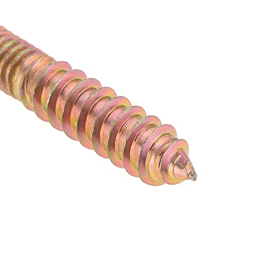 Image of uxcell 5 /16-18 x 2-1 /2 inch Hanger Bolts Double Head Dowel Screw for Wood Furniture 10pcs