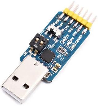 Teyleten Robot CP2102 USB to TTL UART 232 485 Port Mutual Convert Adapter USB Serial Port Adapter 6 in One Multi-Functional USB Serial Debug Tool for Windows Wince Linux Mac 32 64