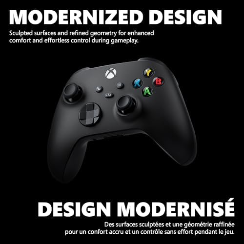 XBOX Core Wireless Gaming Controller β Carbon Black for Series X|S, One, Windows PC, Android, and iOS - 2