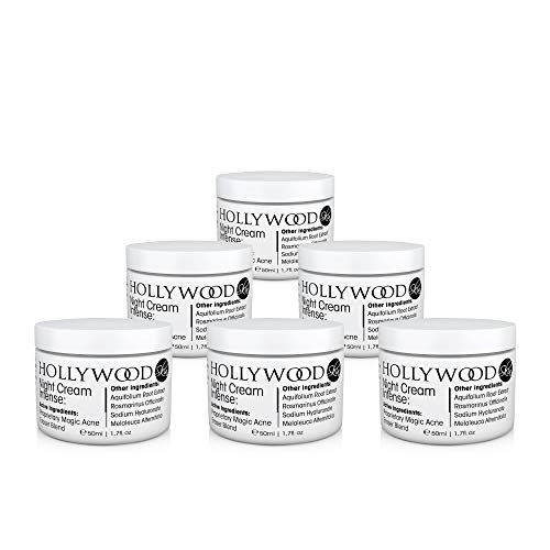 Night Cream Intense - Acne Cream for Night Time Use. 400% Stronger Than Regular Acne Creams with 2.0% Salicylic Acid. 50ml Bottle (6 Jars)