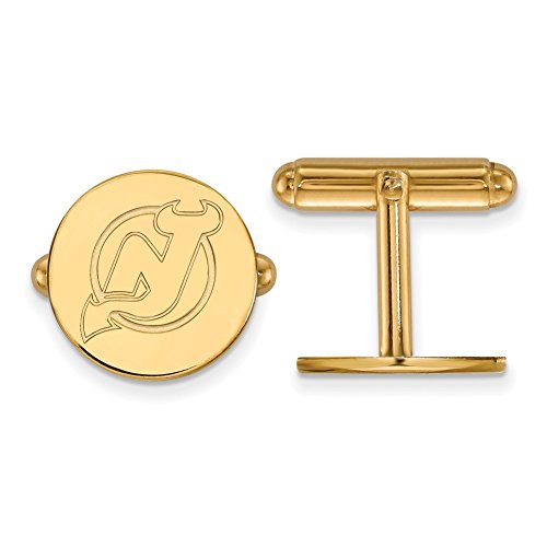 New Jersey Devils Cufflinks (Gold Plated)