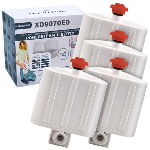 MONTERAL XD9070E0 para Rowenta Liberty Powersteam Cartucho Antical Set 4 Adaptado para Calor para Tefal Centro Planchado