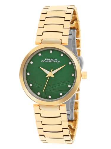 French Connection Analog Green Dial Womens Watch-FCN063GM (B0D78N3G47) Amazon Price History, Amazon Price Tracker