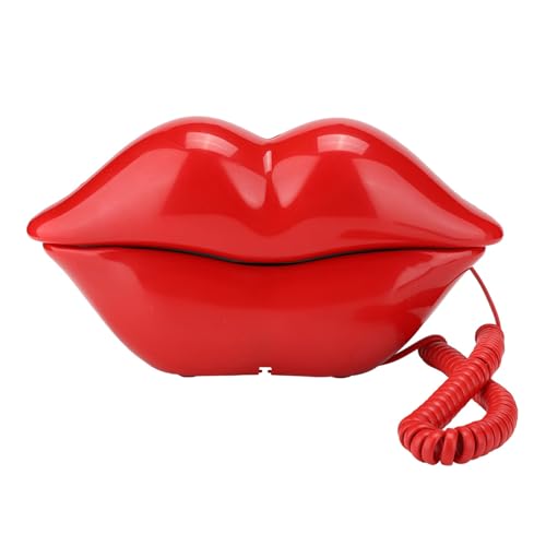 Téléphone en forme de lèvres WX 3061 multifonction à son clair fixe