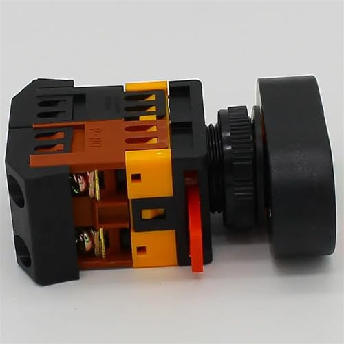 Interruptor de botón doble amarillo para control de motores en casa 4