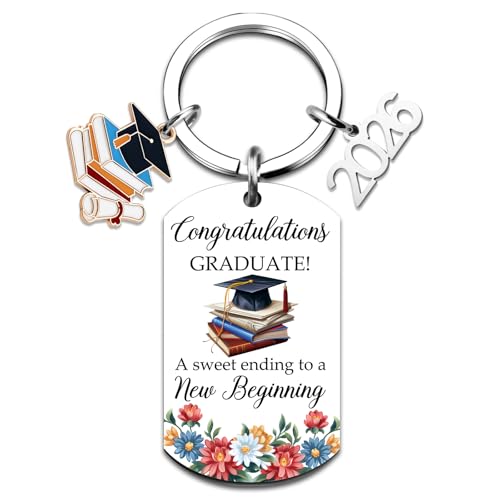 Lelekdo 2026 Graduation Gifts for Her Him Class Of 2026 Graduation Keychain for College University Middle High School Graduate Phd Masters Degree Congratulations Gifts for Women