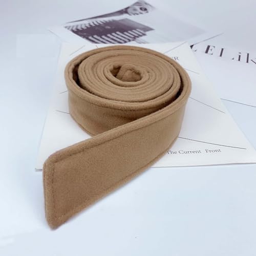 Fendawn Strive Double-Sided Coat Belt Decorative Wide Clothes Belt Bow Tie Belt, Camel Color2