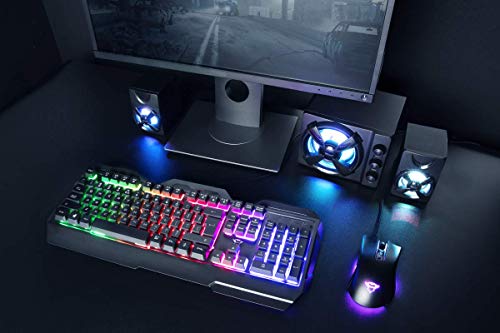 GXT 856 Torac Metallene Gaming Tastiera US Layout, layout originale, illuminazione LED multicolore, anti-ghosting, 12 tasti multimediali, PC/Laptop - Tastiera gaming - Immagine 4