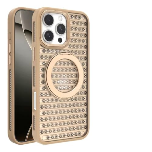 Coque respirante iPhone 15 Pro Desert Gold idéale pour la charge sans fil quotidienne