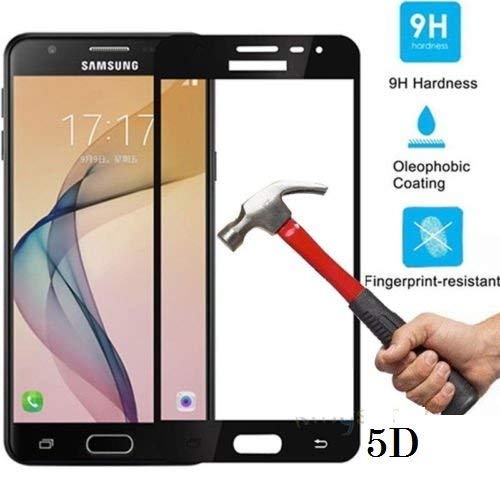 Image of Screen Protector for Samsung Galaxy A5 (2016) | A510 Black Tempered Glass Edge-to-Edge 6D Screen Guard With Installation Kit