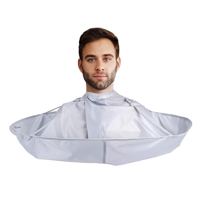FEELING MALL Hair Apron Cape Hairstylist Simple Design Pattern Hair Cutting Cloak Beard Shaving Umbrella Waterproof Cape Barber Home Salon Haircut Hairdresser Apron Cloth for Adult Women Men Kids-image-14