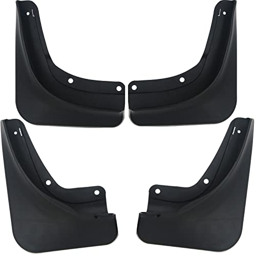 Image of Mud Guards Flaps Splash Set of 4 Fit for Tesla Model Y, No Drilling Required,Includes Mounting Screw Parts.