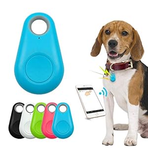 HaiMa Ranres Pet Smart Bluetooth Tracker Mini Anti-Lost Imperméable À L’Eau Bluetooth Locator Tracer pour Pet Dog Cat Kids Porte-Clés Accessoires De Collier De Voiture – Rouge