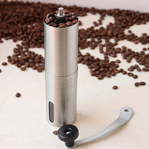 Moedor de café OYJJ, Moedor de café em aço inoxidável portátil Sal marinho Moedor de especiarias Gar