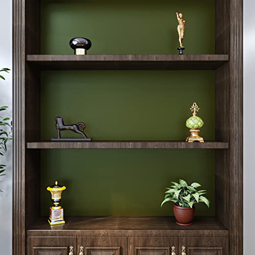 Veelike 15.7''X118'' Olive Green Peel And Stick Wallpaper Green Contact Paper For Cabinets Walls Shelves Waterproof Removable Thick Green Wall Paper Vinyl Roll For Bedroom Bathroom Kitchen Countertops #TOP6