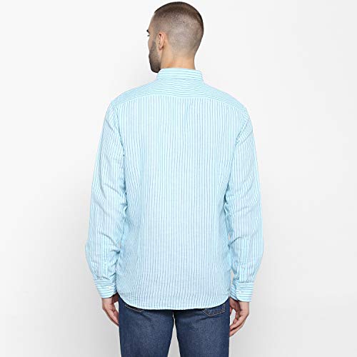 Image of Red Tape Men's Striped Regular Fit Casual Shirt