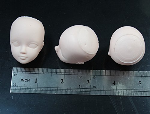 CHENGYIDA 3-Pack Mini Cosmetology Mannequin Heads,Doll Head Parts Repair,Practice Makeup,1/6 Bjd Female Doll Figure Option Head - Thumbnail 3