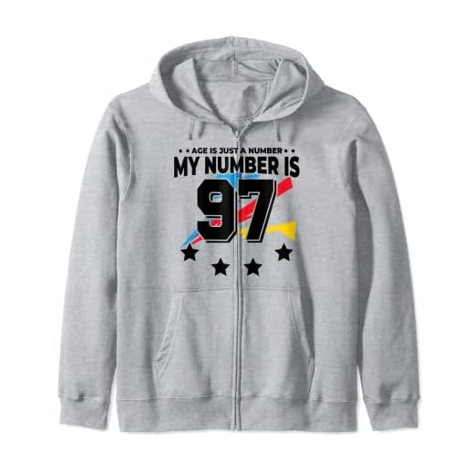 Age Is Just Number - Deportes 97 años de edad divertido cumpleaños 97 Sudadera con Capucha