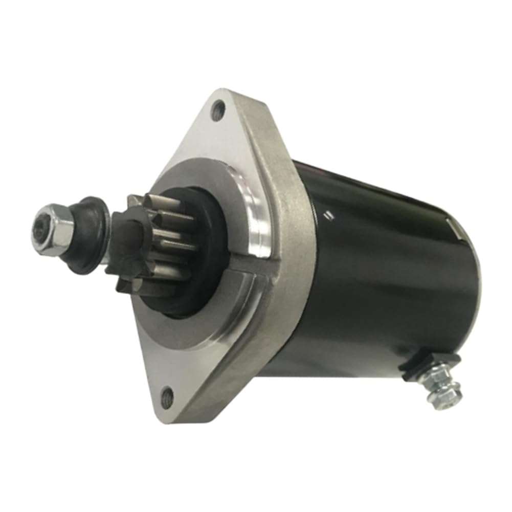 Rasenmäher-Anlassermotor mit 10 Zähnen für Kawasaki Modelle 21163-0727, 21163, 7024, 7035, 0711, passend für FS481V, FS541V, FR600V, FR691V, robuster Ersatz aus Eisen und Kunststoff