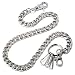 DoubleK Basic Leash Heavy Linked Jeans Wallet Key Chain (23"*4.9oz) Silver NCS92