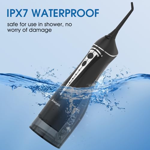 Image of Water Flosser for Teeth Pick Cordless, Beautypick Portable Electric flossers for Teeth Cleaning and Flossing, 300ML Braces Oral Irrigator, Rechargeable Waterproof Dental Picks for Home Travel