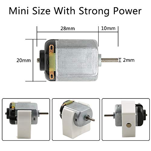 Sntieecr Juego de 6 motores de CC de 131 piezas, kit de experimento científico mini motor eléctrico de 1.5-3 V 15000 RPM con 66 bombillas, instrucciones, para niños DIY STEM proyecto de ingeniería