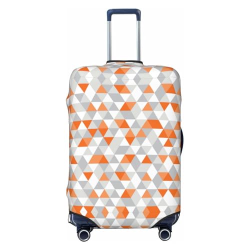 Triangles Patterns Print Luggage Suitcase Cover Protector Luggage Washable Covers With Concealed Zipper