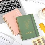 Undated Weekly Planner, A5 To Do List Notebook 53 Weeks Planning Hardcover Weekly Goals Planner with 24 Self-Adhesive Monthly Tabs for Daily life, Work, College - Image 7