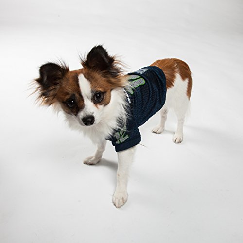 Pets First SEA-4000-SM Nfl Seattle Seahawks Jersey For Pets. - Seattle Seahawks Raglan Jersey '12Th Man' - Small. Cutest Football Jersey For Dogs & Cats thumb #1