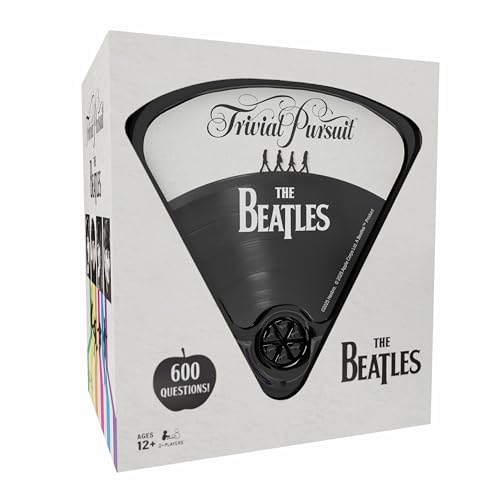 Trivial Pursuit: The Beatles, Quick Play Edition Trivia Game, Test Your Knowledge of The Fab Four with 600 Questions in 6 Categories Including Songs, Albums, and More, Officially Licensed Merchandise - Les Beatles, Paul McCartney, John Lennon, RIngo Starr, George Harrison Trivial Pursuit: The Beatles, Quick Play Edition Trivia Game, Test Your Knowledge of The Fab Four with 600 Questions in 6 Categories Including Songs, Albums, and More, Officially Licensed Merchandise