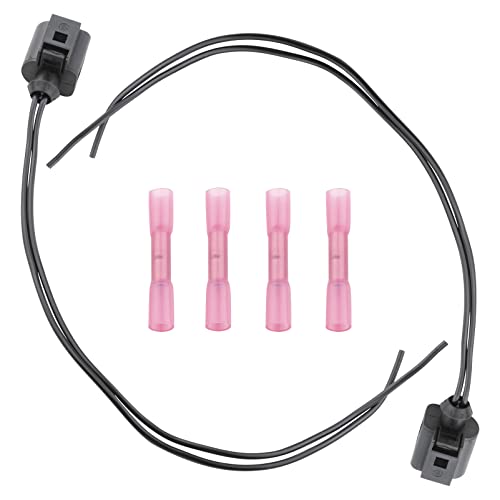 FanPaYY Stecker 2-polig Reparatursatz Kabelbaum, Scheinwerfer Kabelbaum Buchse kompatibel mit Sk0da A4 A6 A8 G0lf 1J0973722 (2 Sätze)