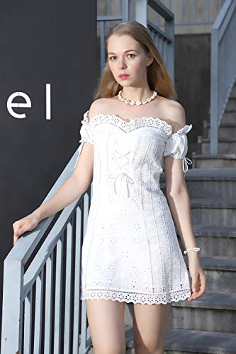 Natural Shell Necklace Bracelet Anklet Set, Handmade Adjustable Pearl Buckle Summer Boho Hawaii Beach Seashell Choker Jewelry Gift for Women Girls4