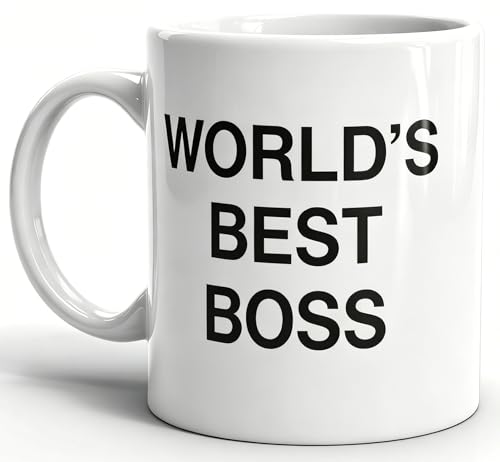 World's Best Boss Mug, The Office Coffee Mug 11 oz Ceramic Mug Funny Unique Idea Cup Gifts...