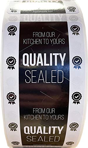 Tamper Evident Labels - Quality Sealed Food Seal Stickers, 2 x 4 Inch, 500 Total, Writable Tamper Proof - Ideal for Secure Food Delivery