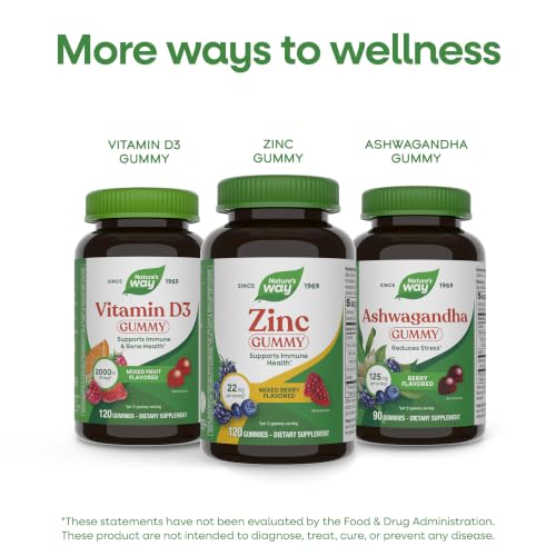 Nature's Way Zinc Gummies, 100% Daily Value of Zinc per Serving, 120 ct - image 8