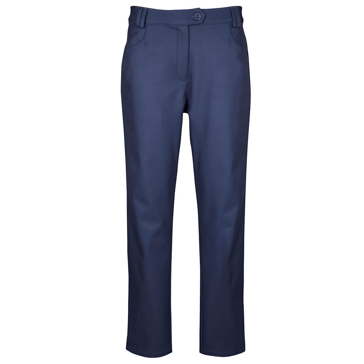 Island GREEN Womens All Weather Windproof Thermal Golf Trousers, Navy, Size 18/28L