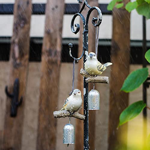 Campana de metal petirrojo de 5 pulgadas decorativa para colgar en la puerta del jardín de tu casa 8
